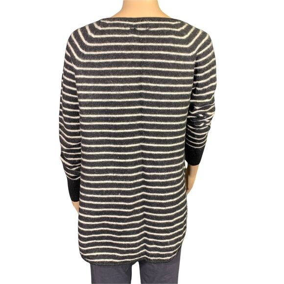 Halogen Womens Tunic Sweater Cashmere Wool Blend Luxuriously Soft Striped XS - Picture 3 of 6